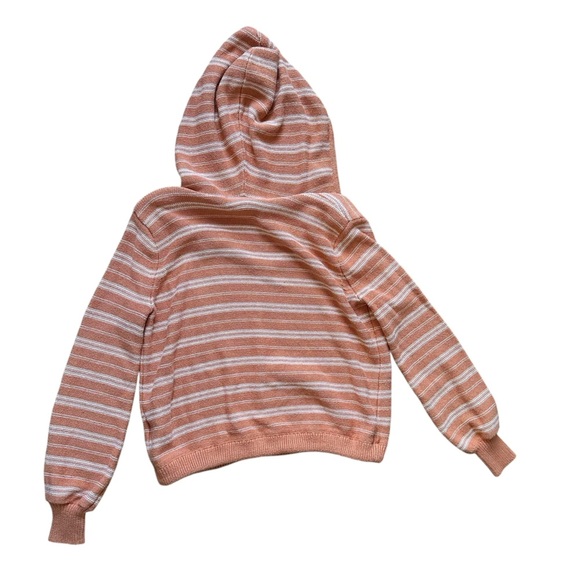 ROXY Turning Out Hooded Sweater – Orange Stripe (Size Small) - Picture 4 of 8